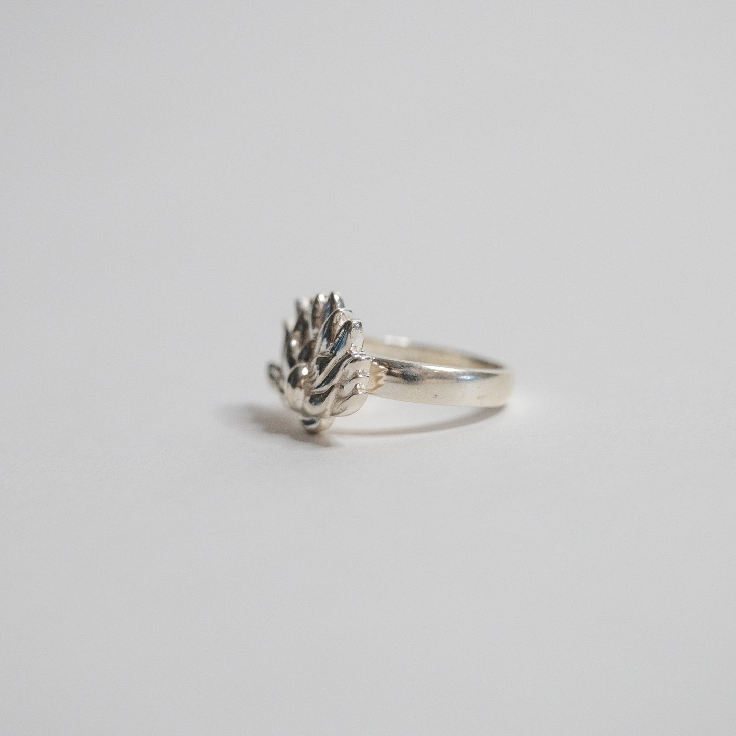 Silver Lotus Ring