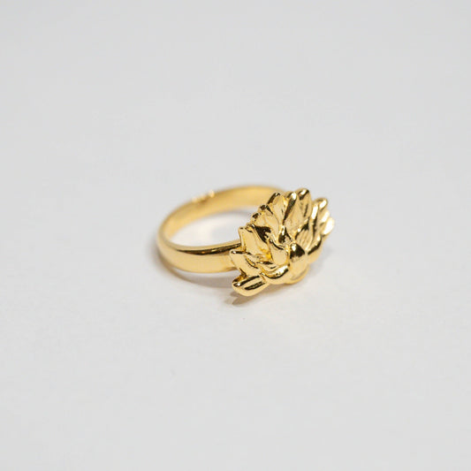 Gold Lotus Ring